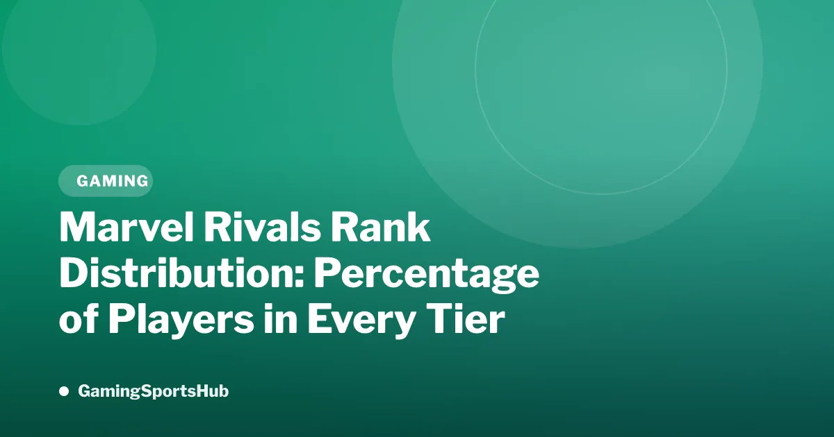 Marvel Rivals Rank Distribution: Every Tier Percentage Season 9 (July 2026)